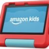 Amazon Fire 7 Kids tablet (newest model) ages 3-7. Top-selling 7" kids tablet on Amazon. Includes ad-free and exclusive content, easy parental controls, 10-hr battery, 16 GB, Red - Image 2