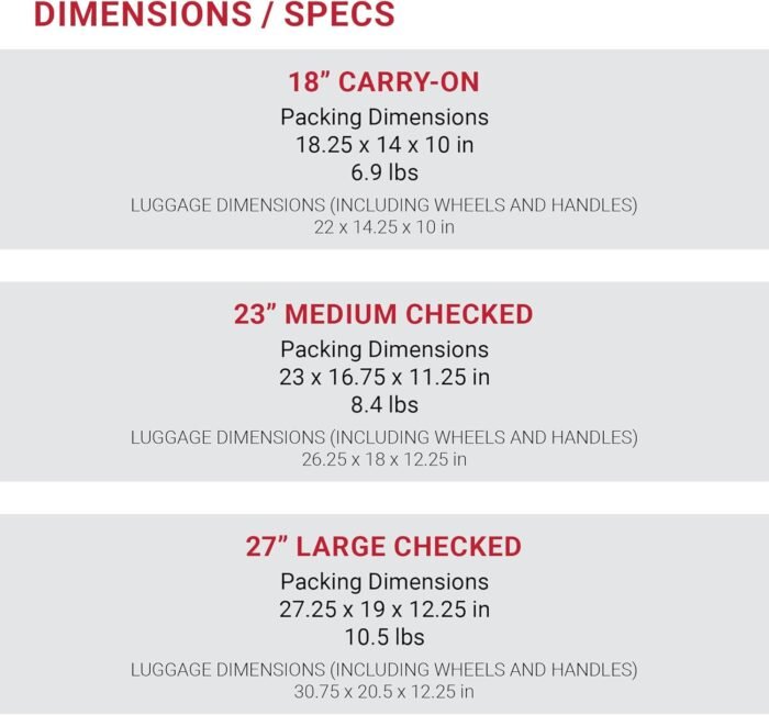 SwissGear 7366 Hardside Expandable Luggage with Spinner Wheels, Black, 3-Piece Set (19/23/27) - Image 7