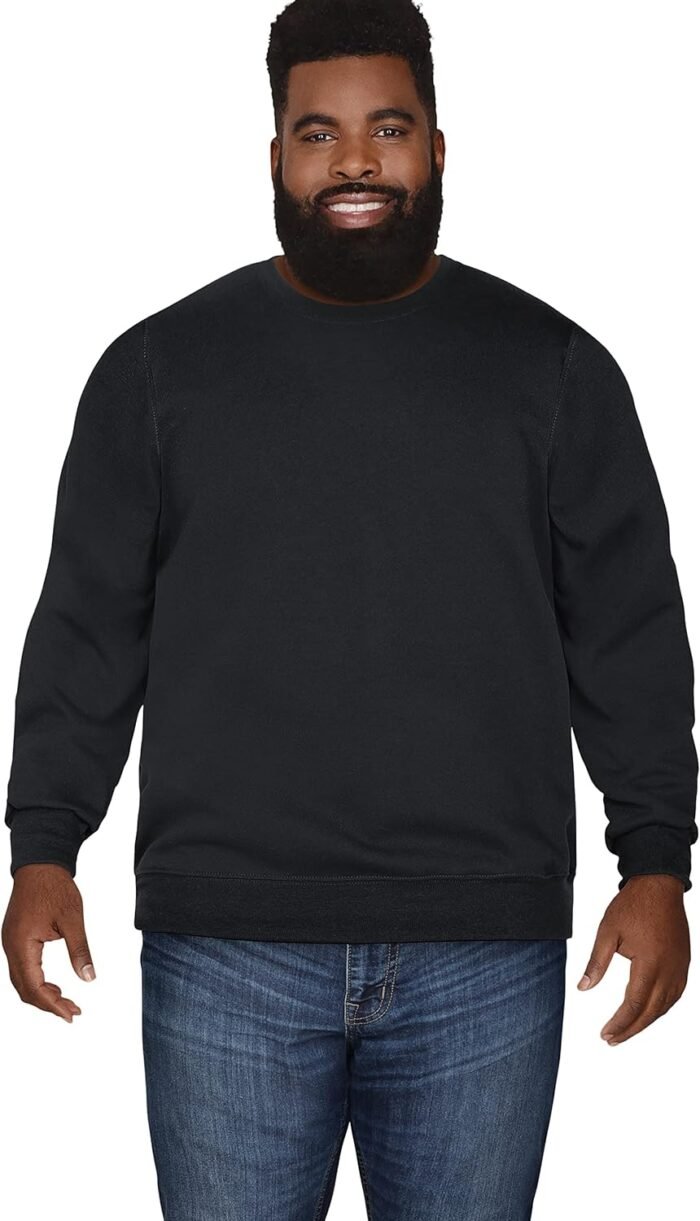 Fruit of the Loom Men's Eversoft Fleece Sweatshirts, Moisture Wicking & Breathable, Crewneck Sweatshirt - Image 4