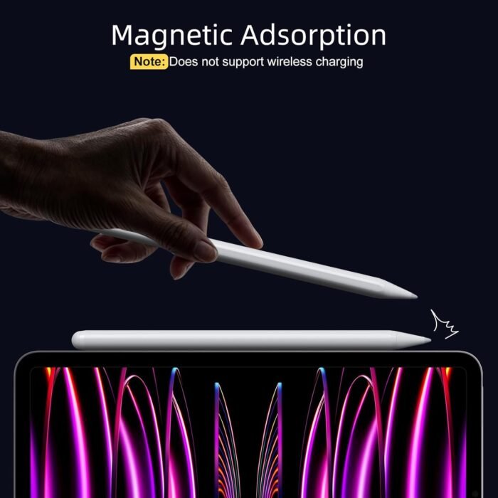 Stylus Pen for iPad 9th&10th Generation-2X Fast Charge Active Pencil Compatible with 2018-2024 Apple iPad Pro 11"/12.9"/M4, iPad Air 3/4/5/M2, iPad 6-10, iPad Mini 5/6 Gen-White - Image 5