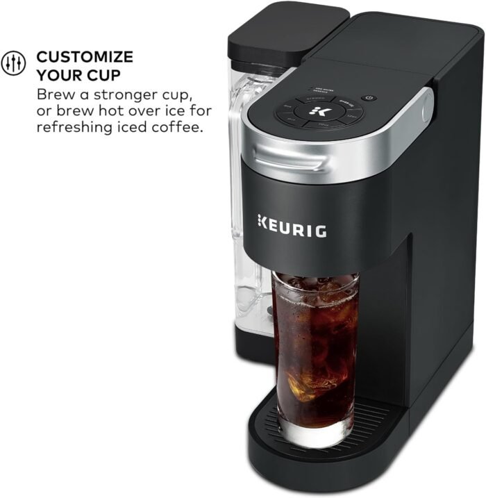 Keurig K-Supreme Single Serve K-Cup Pod Coffee Maker, MultiStream Technology, 4 Brew Sizes, 66oz Dual-Position Removable Reservoir, Black - Image 4