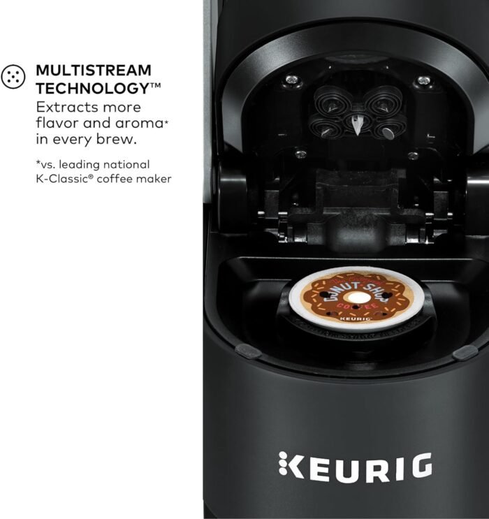Keurig K-Supreme Single Serve K-Cup Pod Coffee Maker, MultiStream Technology, 4 Brew Sizes, 66oz Dual-Position Removable Reservoir, Black - Image 3
