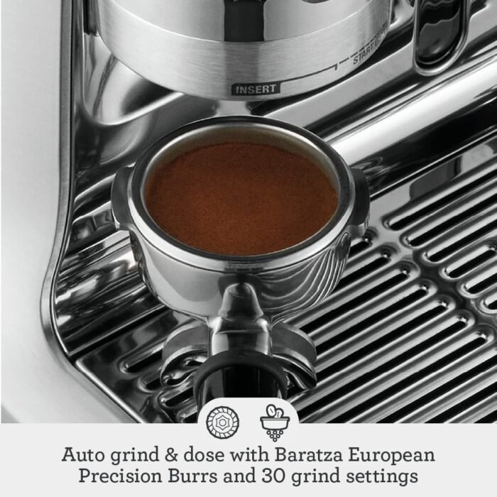 Breville the Barista Pro Espresso Machine with Grinder & Milk Frother, Espresso Maker with Seconds Heat Up, Cappuccino & Latte Machine for Home, BES878BSS, Brushed Stainless Steel - Image 3