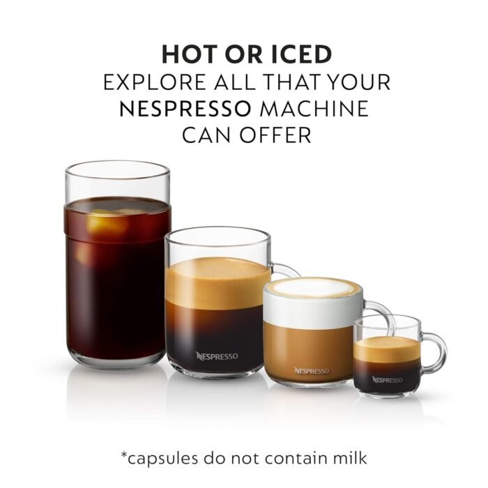 Nespresso Capsules Vertuo, Double Espresso Chiaro, Medium Roast Espresso Coffee, 30-Count Coffee Pods, Brews 2.7oz. - Image 7