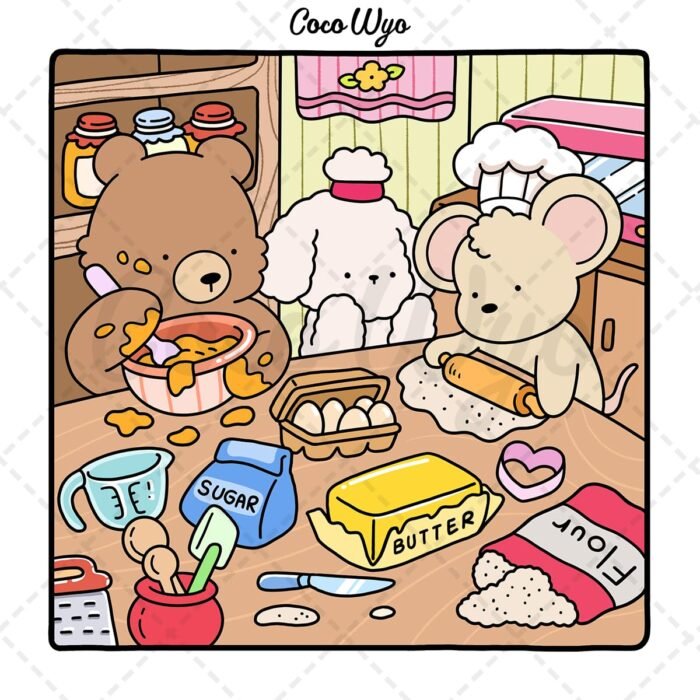 Cozy Friends: Coloring Book for Adults and Teens Featuring Super Cute Animal Characters with Easy and Simple Designs for Relaxation (Cozy Spaces Coloring) - Image 2