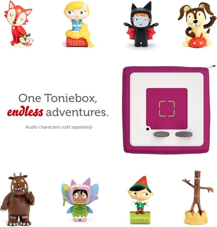 Toniebox Audio Player Starter Set with Playtime Puppy - Listen, Learn, and Play with One Huggable Little Box - Purple - Image 7