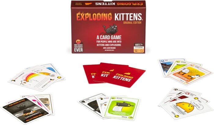 Exploding Kittens Original Edition - Hilarious Game for Family Game Night - Funny Card Games for Ages 7 and Up - 56 Cards - 2-5 Players - 15 Minutes of Play - Image 4