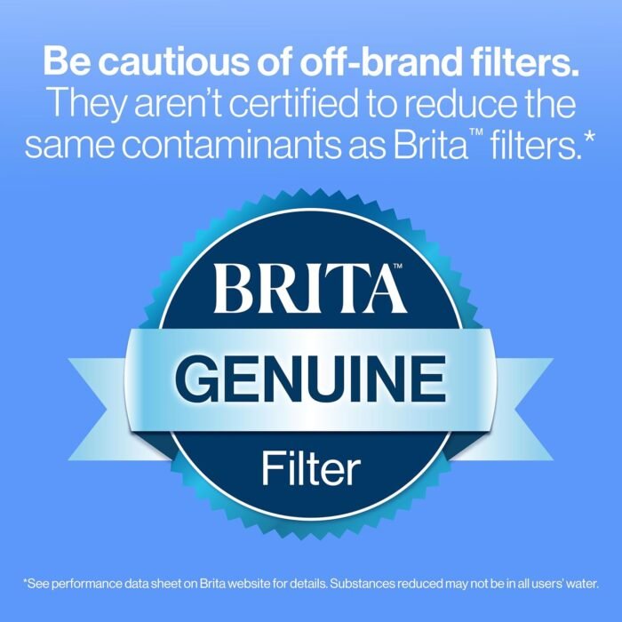Brita UltraMax Large Water Dispenser With Standard Filter, BPA-Free, Replaces 1,800 Plastic Water Bottles a Year, Lasts Two Months or 40 Gallons, Includes 1 Filter, Kitchen Accessories, Large - 27-Cup - Image 9