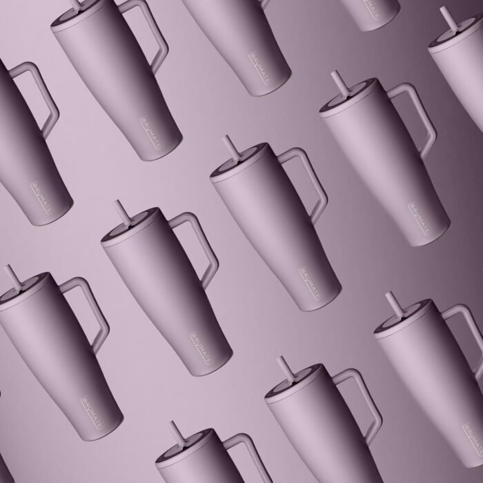 BrüMate Era 40 oz Tumbler with Handle and Straw | 100% Leakproof Insulated Tumbler with Lid and Straw | Made of Stainless Steel | Cup Holder Friendly Base | 40oz (Lilac Dusk) - Image 3