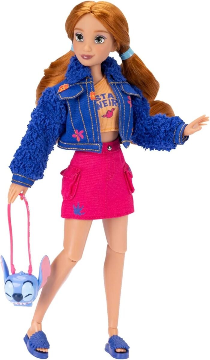 Disney ILY 4EVER Fashion Dolls Red Hair Stitch 11.5" Tall with 13 Points of Articulation, Two Complete Mix-and-Match Outfits and Mickey Ring for You! - Image 4