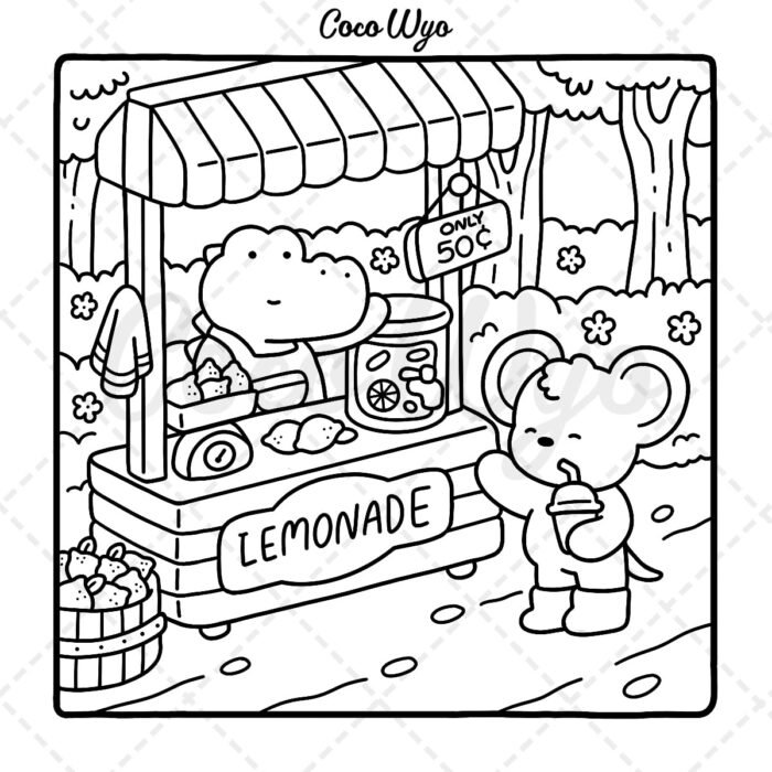 Cozy Friends: Coloring Book for Adults and Teens Featuring Super Cute Animal Characters with Easy and Simple Designs for Relaxation (Cozy Spaces Coloring) - Image 7