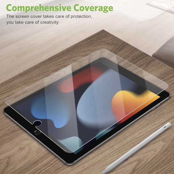 apiker 2 Pack Screen Protector for iPad 9th 8th 7th Generation 10.2 Inch, Tempered Glass Film for iPad 9 8 7 (2021/2020/2019), Case Friendly & Apple Pencil Compatible - Image 7