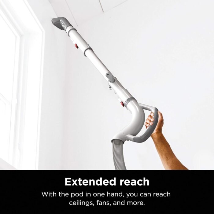 Shark Upright Vacuum, Navigator Lift-Away with Swivel Steering, HEPA Filter, XL Dust Cup, Pet Power, Dusting Brush, and Crevice Tool, Perfect for Pet Hair, White/Silver, NV356E - Image 3