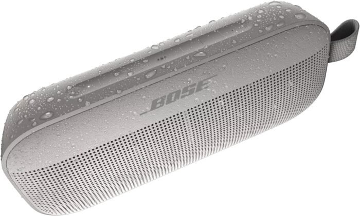 Bose SoundLink Flex Bluetooth Speaker, Portable Speaker with Microphone, Wireless Waterproof Speaker for Travel, Outdoor and Pool Use, White - Image 4