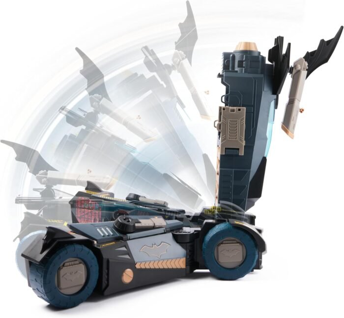 DC Comics Batman, Ultimate Transforming Batmobile Playset, 2-in-1 Playset with Exclusive Figure and Glider, Lights, Sounds, Kids Toys for Boys and Girls 4+ - Image 9