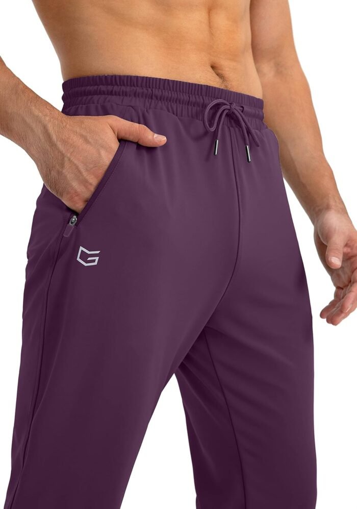 G Gradual Men's Sweatpants with Zipper Pockets Tapered Joggers for Men Athletic Pants for Workout, Jogging, Running - Image 4