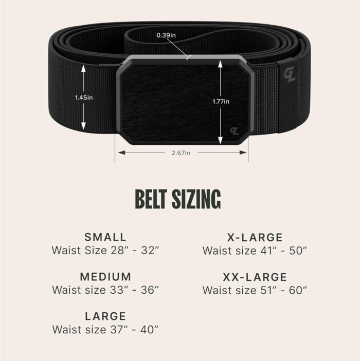 Groove Life Groove Belt Men's Stretch Nylon Belt with Magnetic Aluminum Buckle, Lifetime Coverage - Image 6
