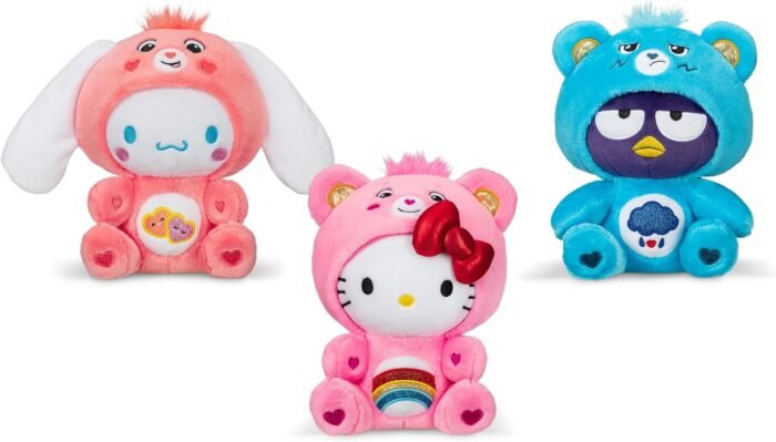 Care Bears Hello Kitty Dressed As Cheer Bear 8" Fun-Size Plush - Soft, Huggable Bestie! – Good for Girls and Boys, Employees, Collectors, Ages 4+ - Image 2