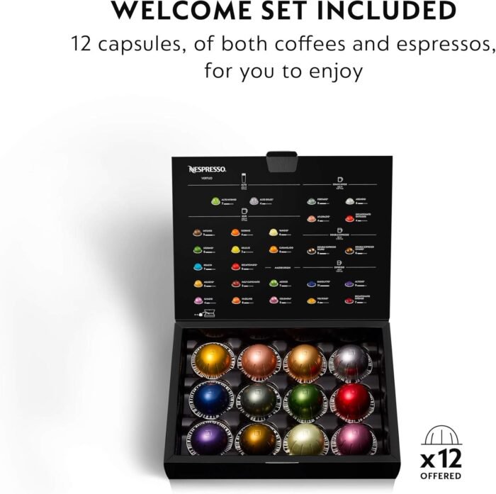 Nespresso VertuoPlus Coffee and Espresso Machine by De'Longhi with Milk Frother, Ink Black - Image 6