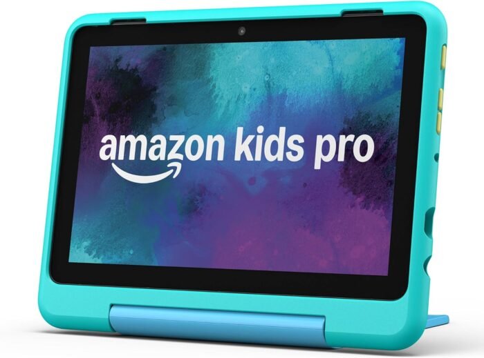 New Amazon Fire HD 8 Kids Pro tablet, ages 6-12. Bright 8" HD screen, includes ad-free content, parental controls, 13-hr battery, slim case for older kids, 32GB, Hello Teal, (2024 release) - Image 2
