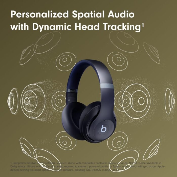 Beats Studio Pro - Wireless Bluetooth Noise Cancelling Headphones - Personalized Spatial Audio, USB-C Lossless Audio, Apple & Android Compatibility, Up to 40 Hours Battery Life - Navy - Image 6