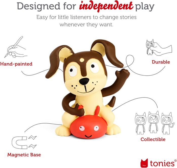 Toniebox Audio Player Starter Set with Playtime Puppy - Listen, Learn, and Play with One Huggable Little Box - Purple - Image 6