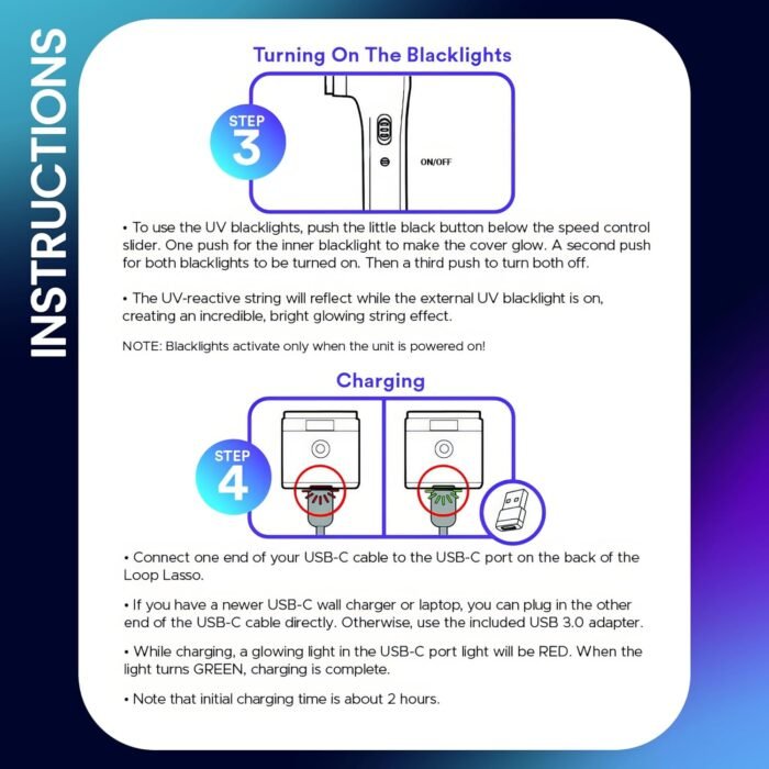 Loop Lasso® Nano - The Original Glow-in-The-Dark String Shooter Toy - Built-in UV Blacklight - Safe Interactive STEM Learning Toy - Viral Stocking Stuffer Gadget - Holiday Family Game Night Fun - Image 8