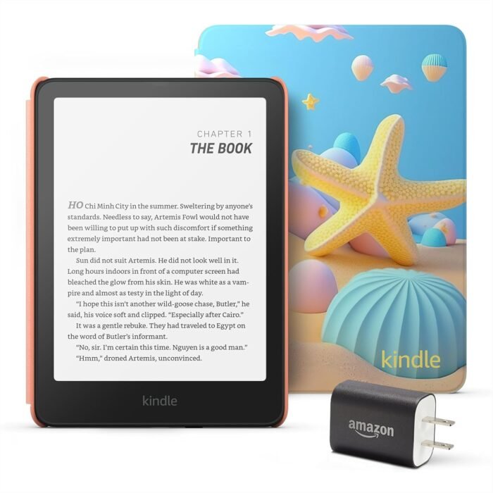 Kindle Paperwhite Kids Essentials Bundle including All-new Kindle Paperwhite Kids (16GB) - Starfish and Power Adapter - Image 2