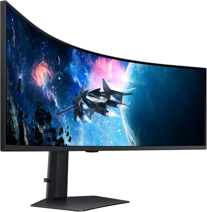 SAMSUNG 49-Inch Odyssey G9 Series DQHD 1000R Curved Gaming Monitor, 1ms(GtG), VESA DisplayHDR 1000, 240Hz, AMD FreeSync Premium Pro, Height Adjustable Stand, LS49CG954ENXZA, 2024 - Image 8