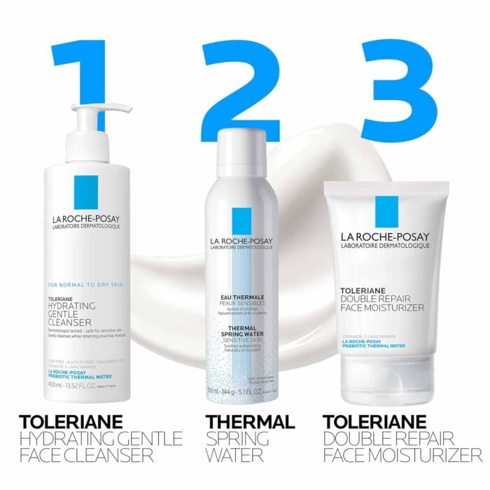 La Roche-Posay Toleriane Double Repair Face Moisturizer | Daily Moisturizer Face Cream with Ceramide and Niacinamide for All Skin Types | Oil Free | Fragrance Free - Image 8