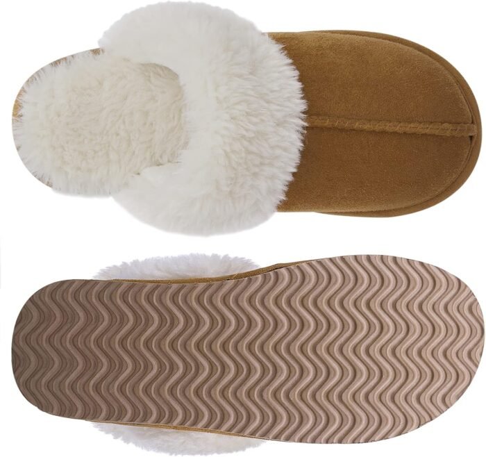 Litfun Women's Fuzzy Memory Foam Slippers Fluffy Winter House Shoes Indoor and Outdoor - Image 5