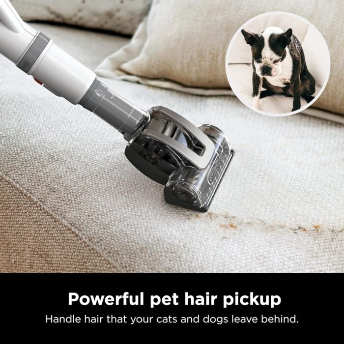 Shark Upright Vacuum, Navigator Lift-Away with Swivel Steering, HEPA Filter, XL Dust Cup, Pet Power, Dusting Brush, and Crevice Tool, Perfect for Pet Hair, White/Silver, NV356E - Image 6
