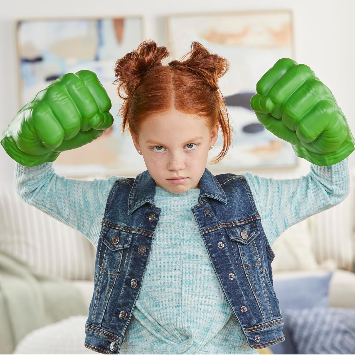 Marvel Hulk Gamma Smash Fists, Soft Foam Role Play Toy, Avengers Super Hero Toys for Kids Ages 5 and Up - Image 6