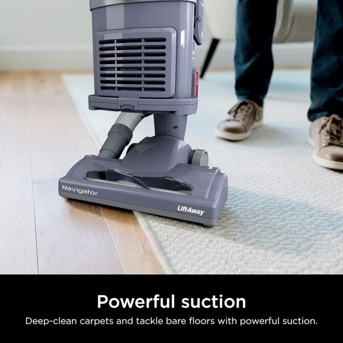 Shark NV352 Navigator Lift Away Upright Vacuum, Hepa Filter, Anti-Allergen Technology, Swivel Steering, Ideal for Carpet, Stairs, & Bare Floors, with Wide Upholstery & Crevice Tools, Lavender - Image 2