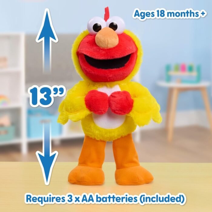 Just Play Sesame Street Chicken Dance Elmo Feature 13 Inch Plush, Interactive Singing and Dancing Plush, Stuffed Animal. Kids Toys for Ages 2 Up - Image 6