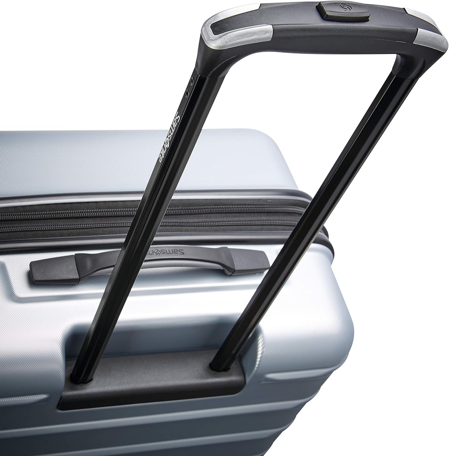 Samsonite Omni 2 Hardside Expandable Luggage with Spinner Wheels, Arctic Silver, 2-Piece Set (Carry-on/Large) - Image 3