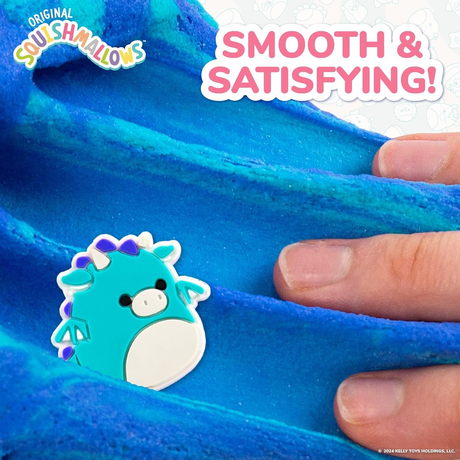 Original Squishmallows Tatiana The Dragon Premium Cloud Slime, 8 oz. Fluffy Slime, Blue Raspberry Scented, 3 Fun Slime Add Ins, Pre-Made Slime for Kids, Great 6 Year Old Toys, Super Soft Sludge Toy - Image 7