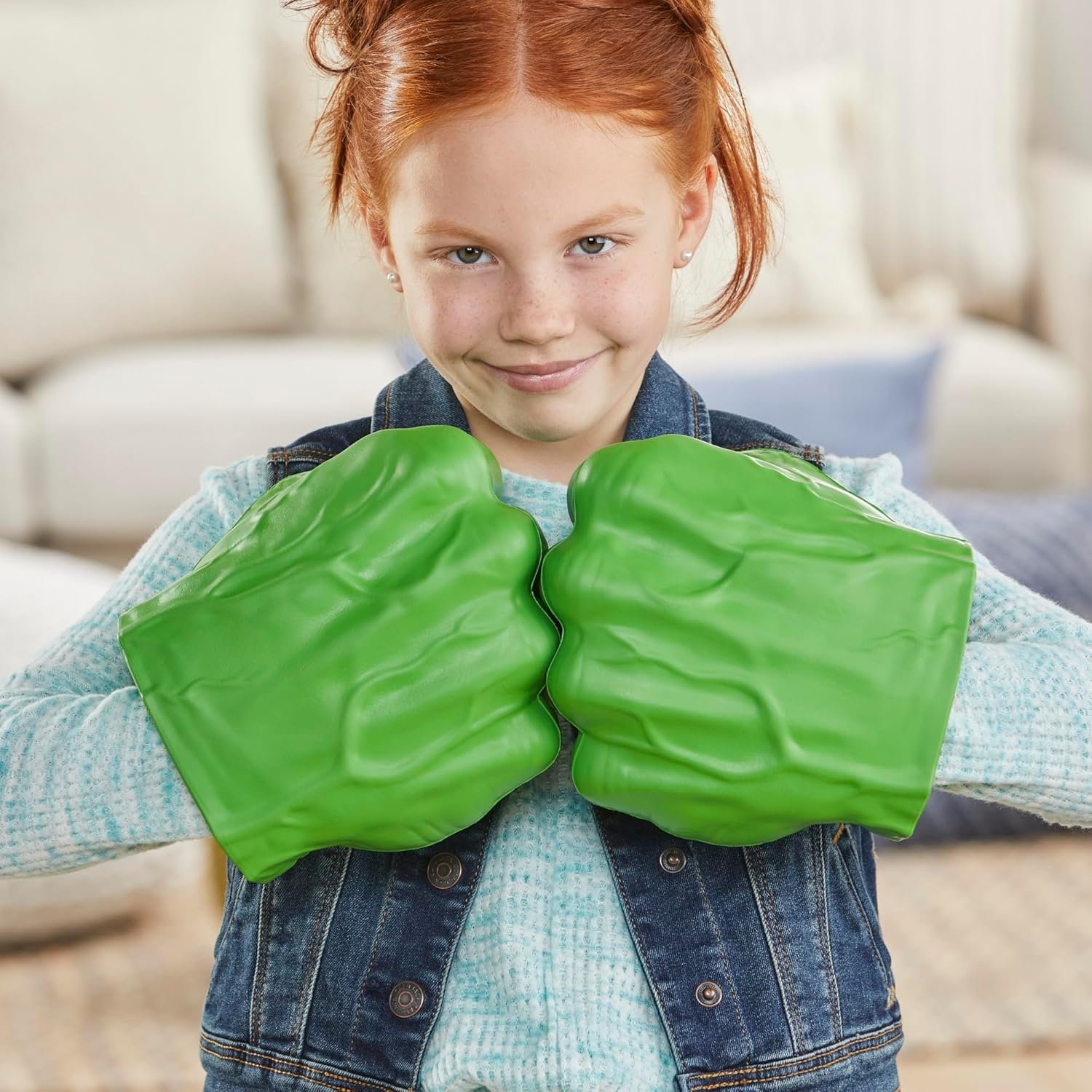 Marvel Hulk Gamma Smash Fists, Soft Foam Role Play Toy, Avengers Super Hero Toys for Kids Ages 5 and Up - Image 5