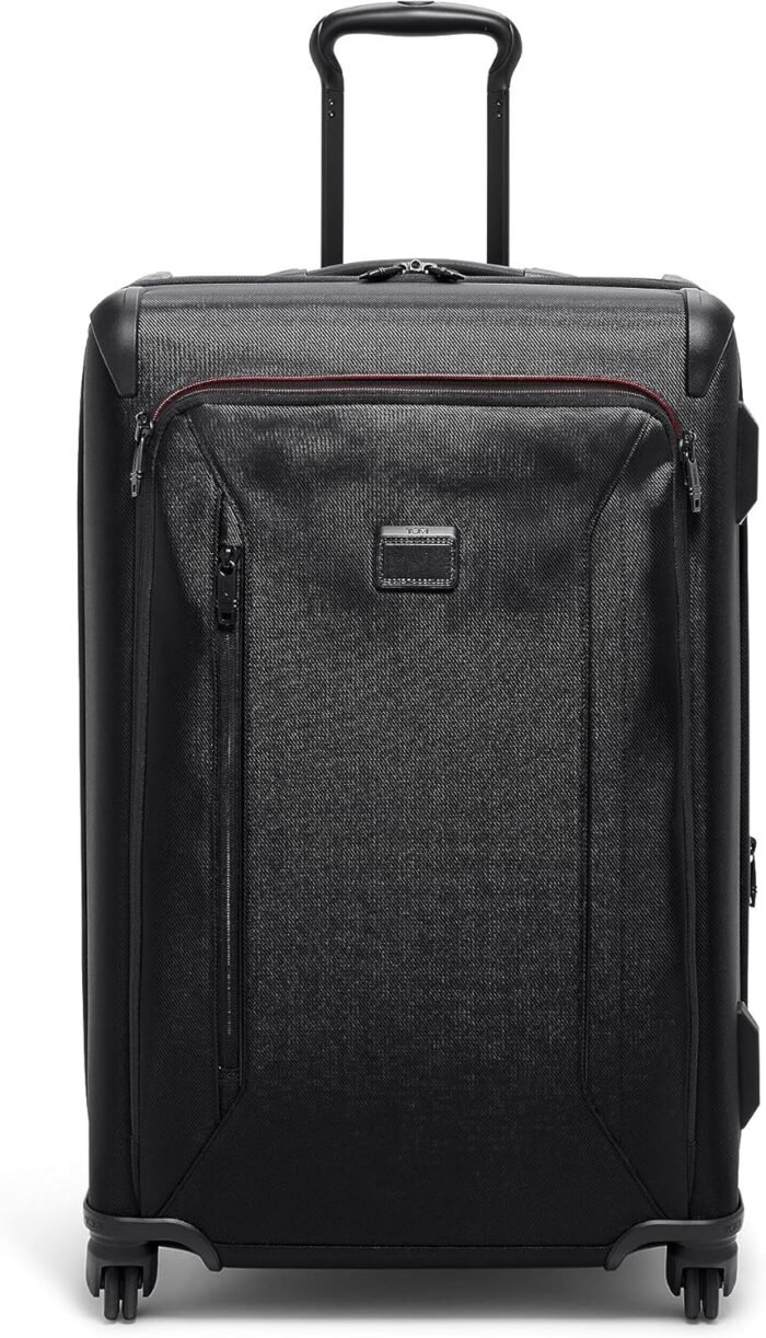 TUMI - Aerotour Short Trip Expandable 4 Wheeled Packing Case - Carry On Suitcase for Short Travel, Long Weekend & More - Black