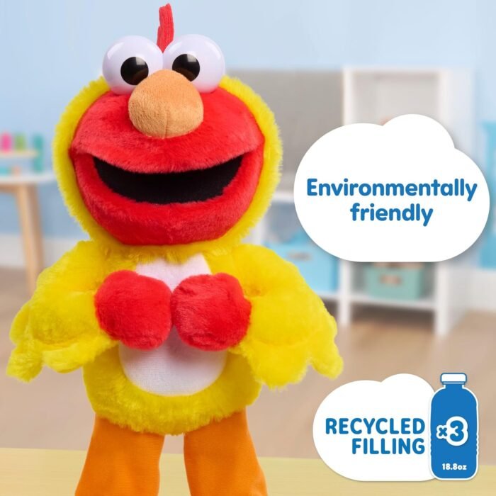 Just Play Sesame Street Chicken Dance Elmo Feature 13 Inch Plush, Interactive Singing and Dancing Plush, Stuffed Animal. Kids Toys for Ages 2 Up - Image 5