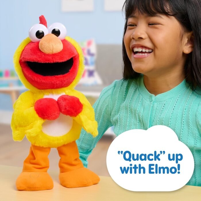 Just Play Sesame Street Chicken Dance Elmo Feature 13 Inch Plush, Interactive Singing and Dancing Plush, Stuffed Animal. Kids Toys for Ages 2 Up - Image 4