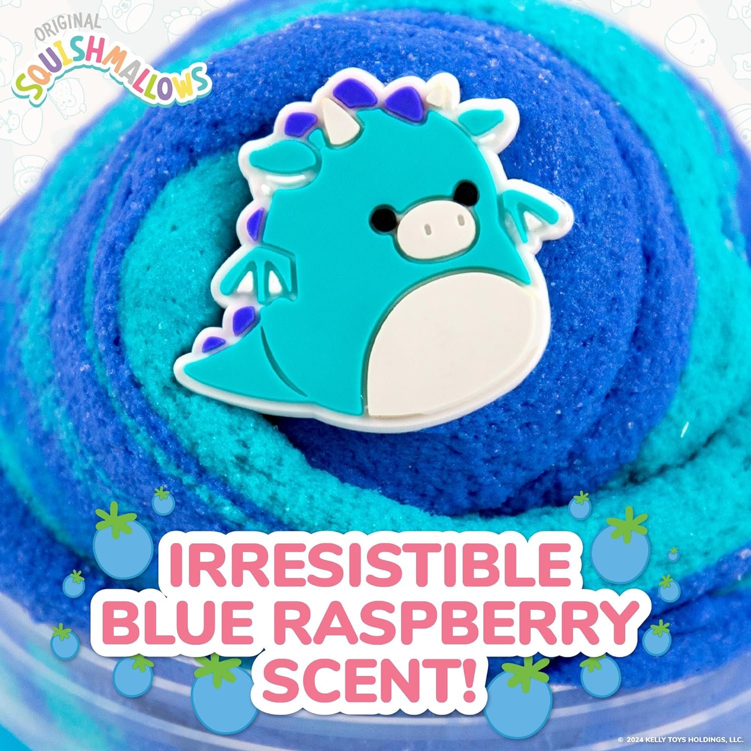 Original Squishmallows Tatiana The Dragon Premium Cloud Slime, 8 oz. Fluffy Slime, Blue Raspberry Scented, 3 Fun Slime Add Ins, Pre-Made Slime for Kids, Great 6 Year Old Toys, Super Soft Sludge Toy - Image 5