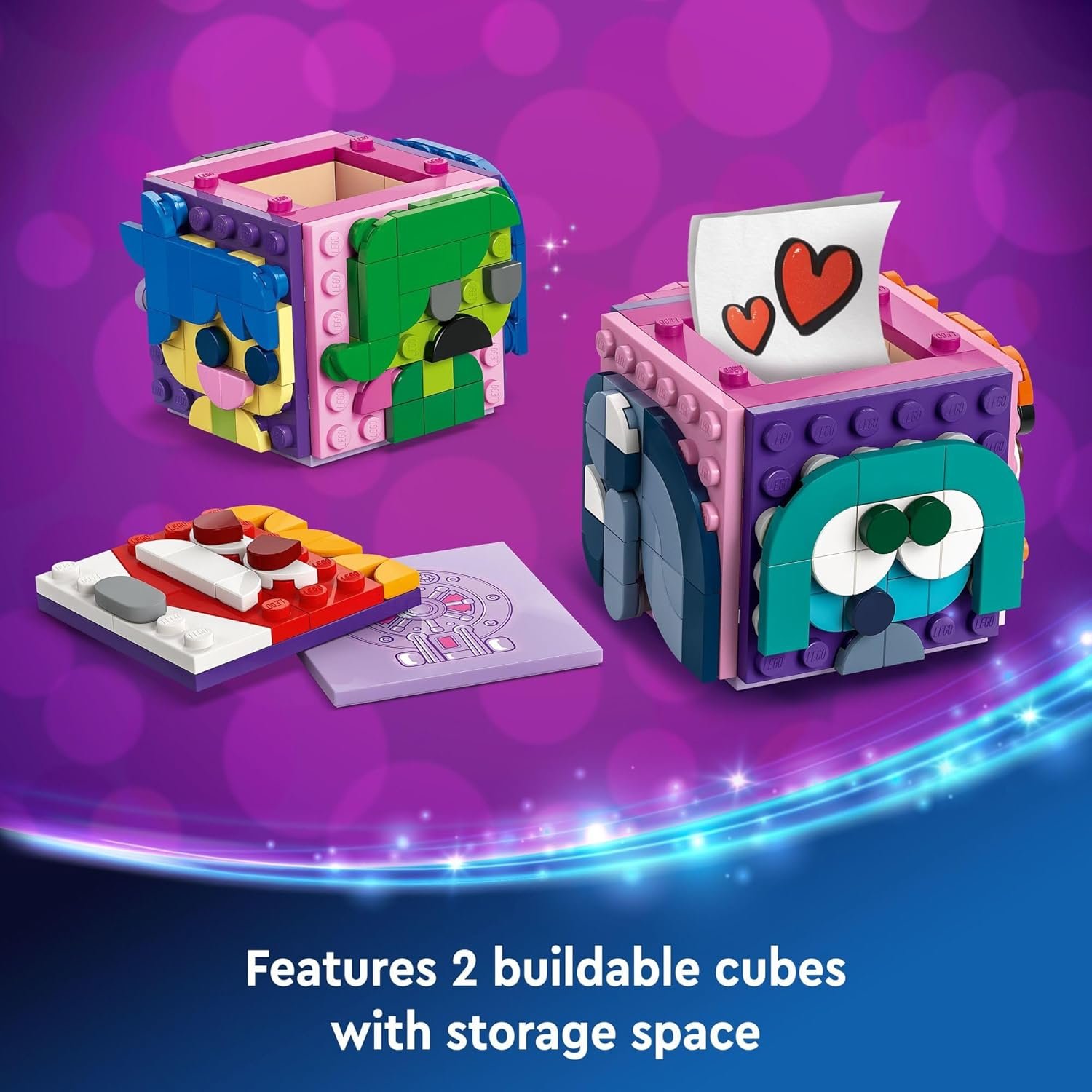 LEGO|Disney Inside Out 2 Mood Cubes from Pixar, Disney Toy Building Kit from The Movie, Fun Fantasy Toy to Share Emotions, Disney Gift Idea for Movie Fans, Girls and Boys, 43248 - Image 3
