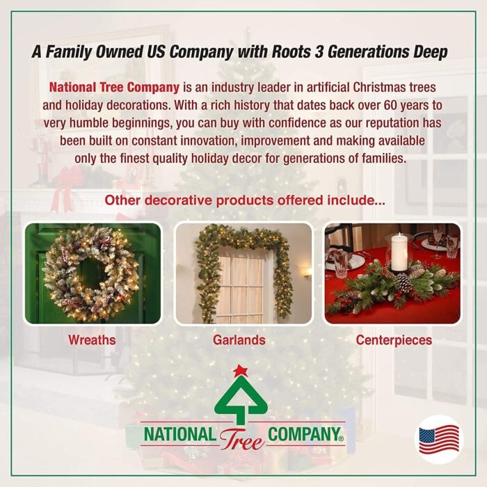 National Tree Company Pre-lit Artificial Christmas Tree - Includes Pre-strung Multi-Color Lights and Stand - Winchester Pine - 7.5 ft - Image 7
