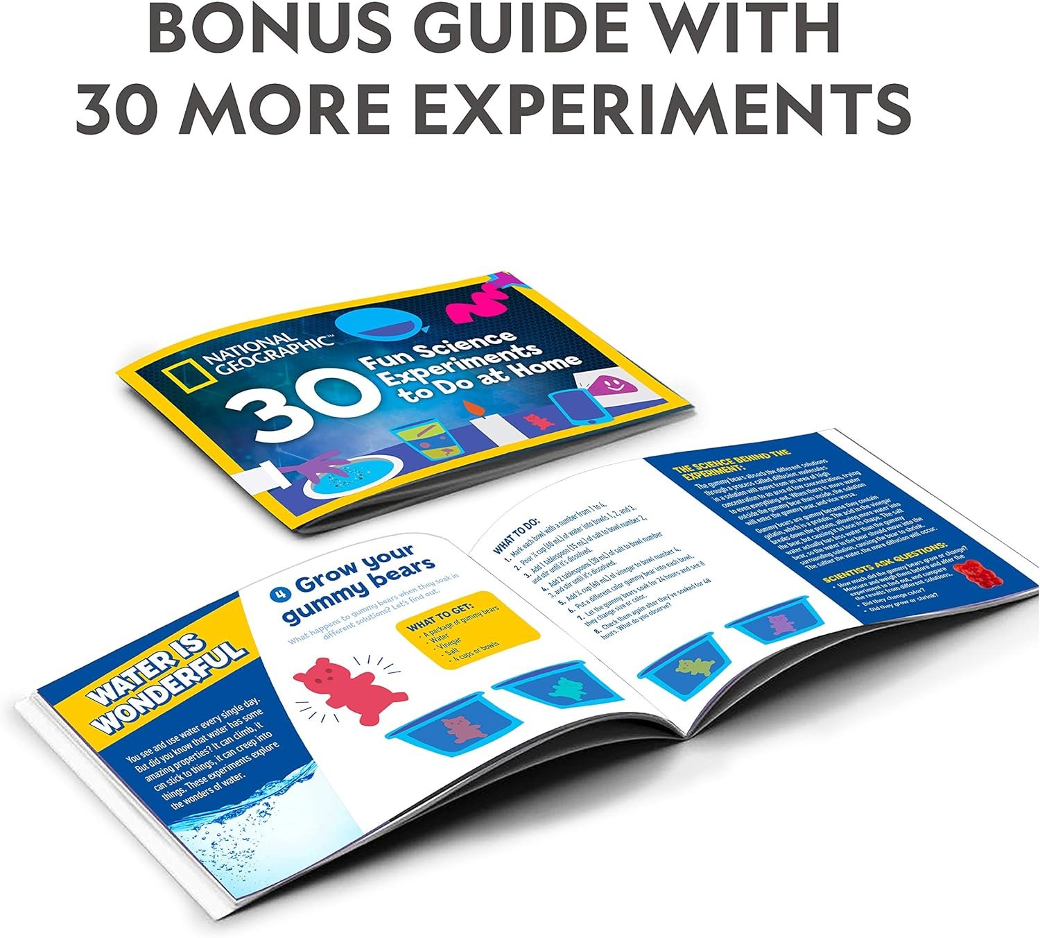 NATIONAL GEOGRAPHIC Science Magic Kit – Science Kit for Kids with 50 Unique Experiments and Magic Tricks, Chemistry Set and STEM Project, A Great Gift for Boys and Girls (Amazon Exclusive) - Image 7