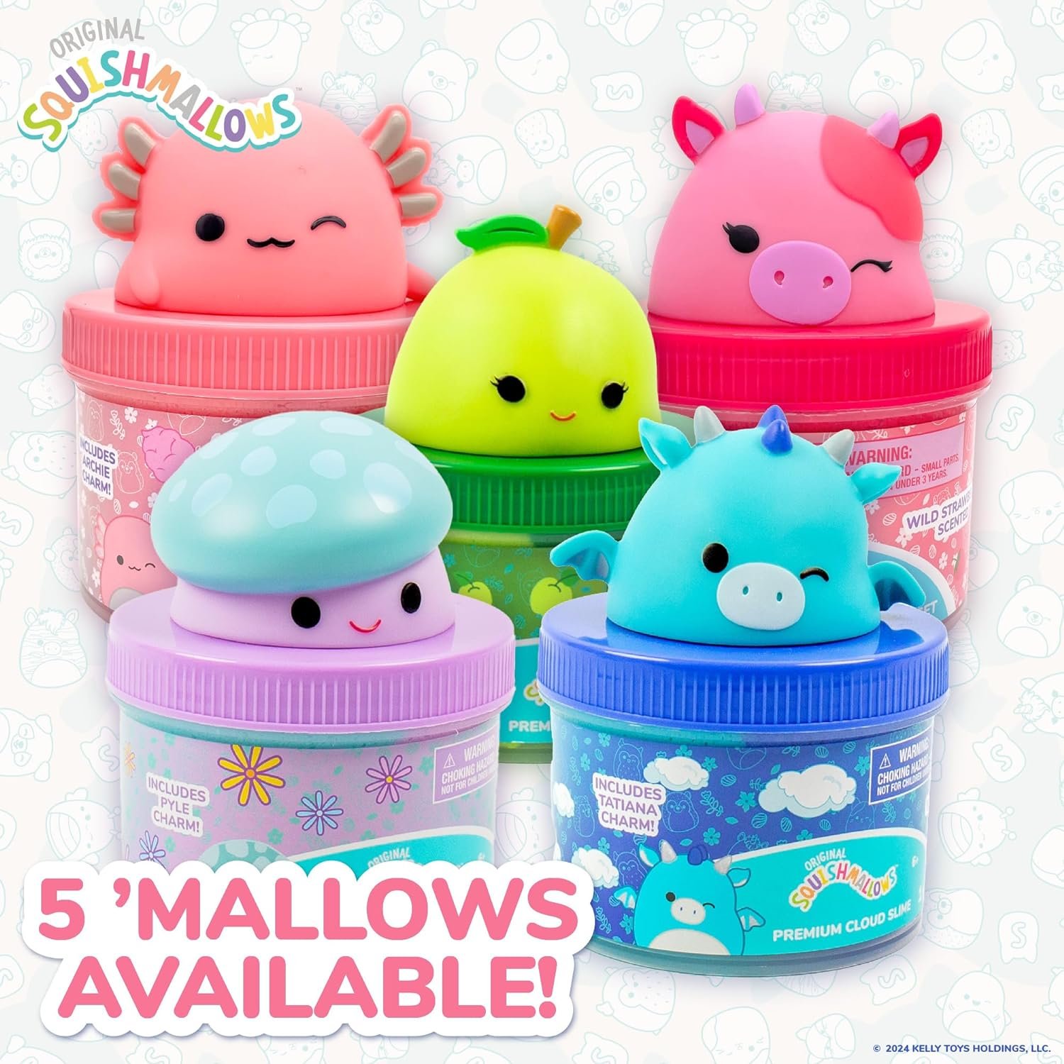 Original Squishmallows Tatiana The Dragon Premium Cloud Slime, 8 oz. Fluffy Slime, Blue Raspberry Scented, 3 Fun Slime Add Ins, Pre-Made Slime for Kids, Great 6 Year Old Toys, Super Soft Sludge Toy - Image 8