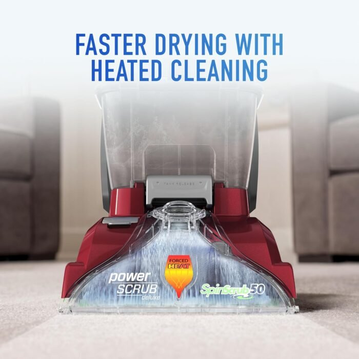 Hoover PowerScrub Deluxe Carpet Cleaner Machine for Carpet and Upholstery, Deep Cleaning Carpet Shampooer Machine with Multi-Purpose Tools, Pair with Hoover Carpet Cleaner Solution - Image 3