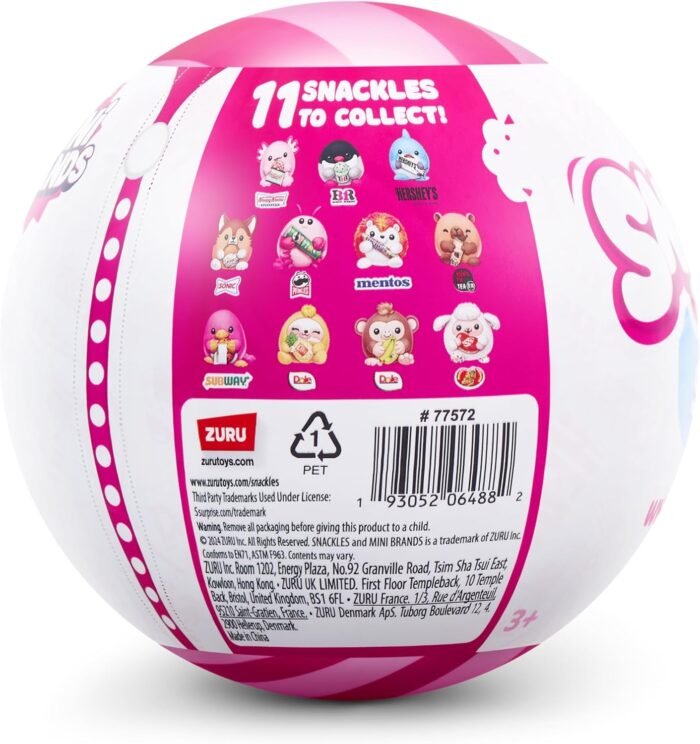 Snackles Series 2 Mystery UNbox 5 Inch Plush in Capsule by ZURU, Ultra Soft Plush, Collectible Plush with Real Licensed Brands, Stuffed Animal - Image 2