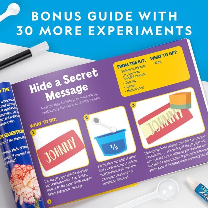 NATIONAL GEOGRAPHIC Science Magic Kit – Science Kit for Kids with 50 Unique Experiments and Magic Tricks, Chemistry Set and STEM Project, A Great Gift for Boys and Girls (Amazon Exclusive) - Image 6