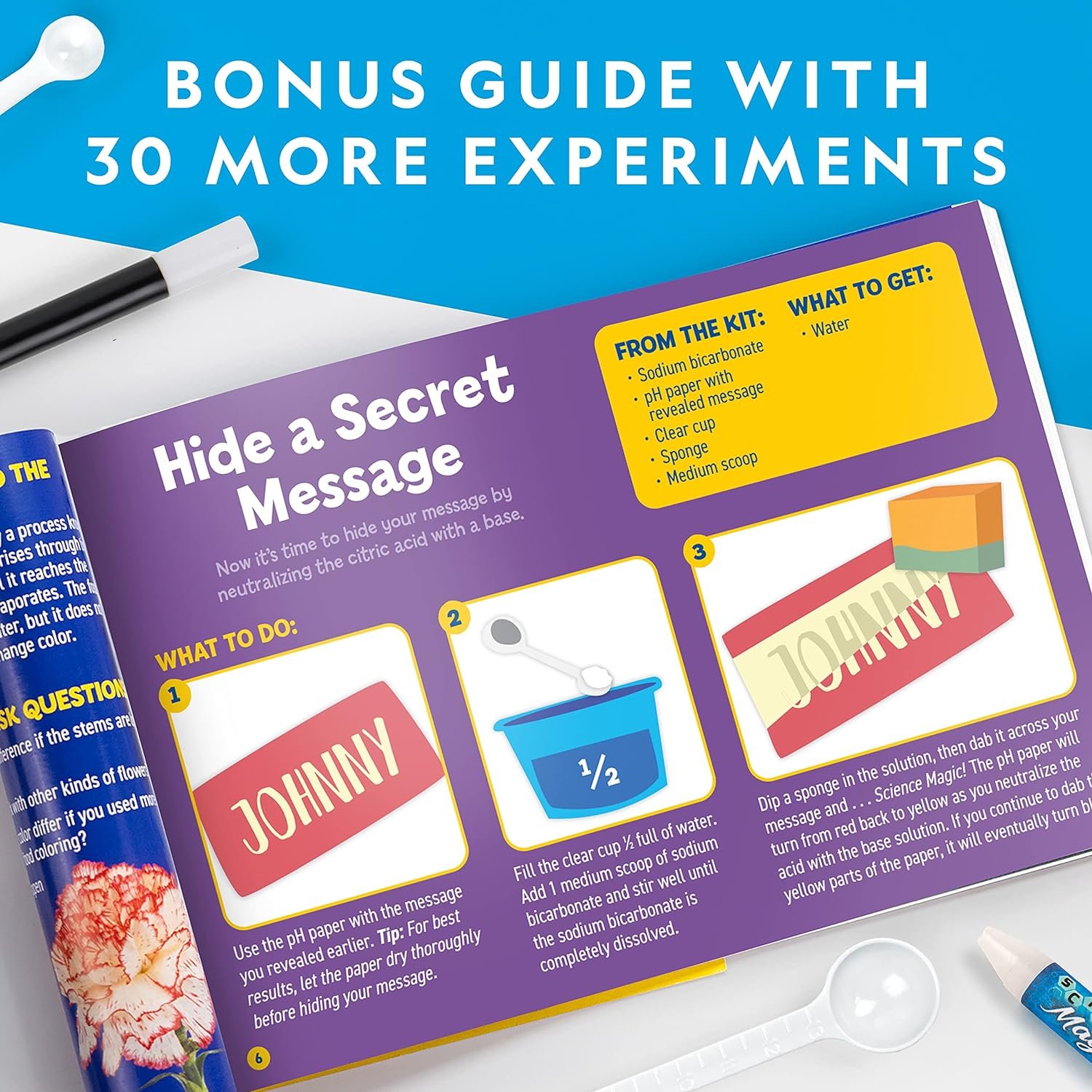 NATIONAL GEOGRAPHIC Science Magic Kit – Science Kit for Kids with 50 Unique Experiments and Magic Tricks, Chemistry Set and STEM Project, A Great Gift for Boys and Girls (Amazon Exclusive) - Image 6